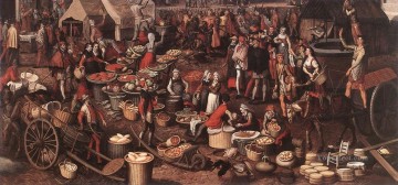 historical scene Painting - Market Scene 4 Dutch historical painter Pieter Aertsen